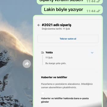 Sipariş Verdim, Bilgi Alamıyorum