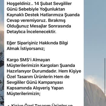 Sipariş Verdim, Bilgi Alamıyorum