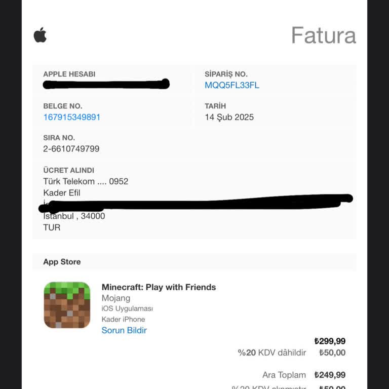 Hatalı Ücretlendirme Ve İade Talebi