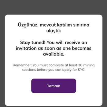 Pi Coin Uygulamasında KYC Başvuru Sorunu