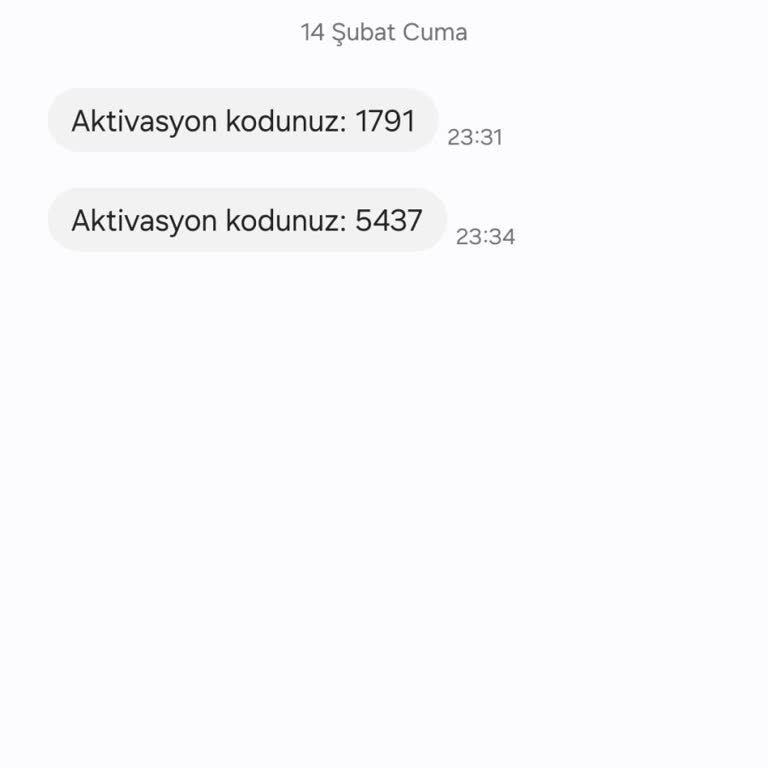Yanlış Numara Üzerinden Gelen Aktivasyon Kodu Sorunu