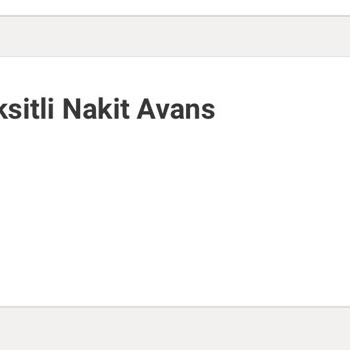 Faizsiz Denilen Nakit Avans İçin Faiz Yansıtıldı