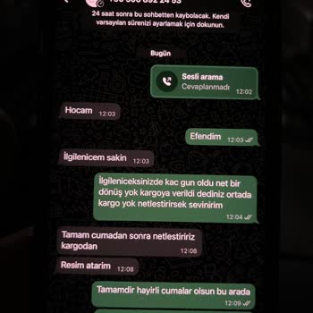 Kargo Ve İade Sorunu Yaşatan İşletme
