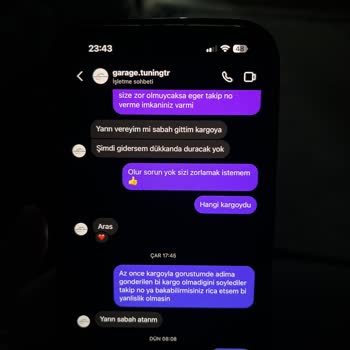 Kargo Ve İade Sorunu Yaşatan İşletme