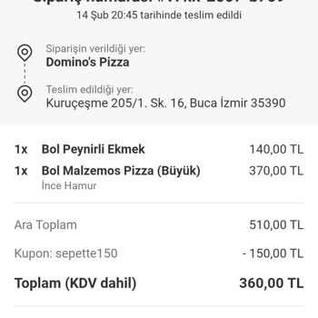 Gecikmeli Ve Soğuk Gelen Sipariş Sorunu