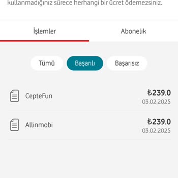 Vodafone Mobil Ödeme Sorunu Ve İstenmeyen Abonelikler