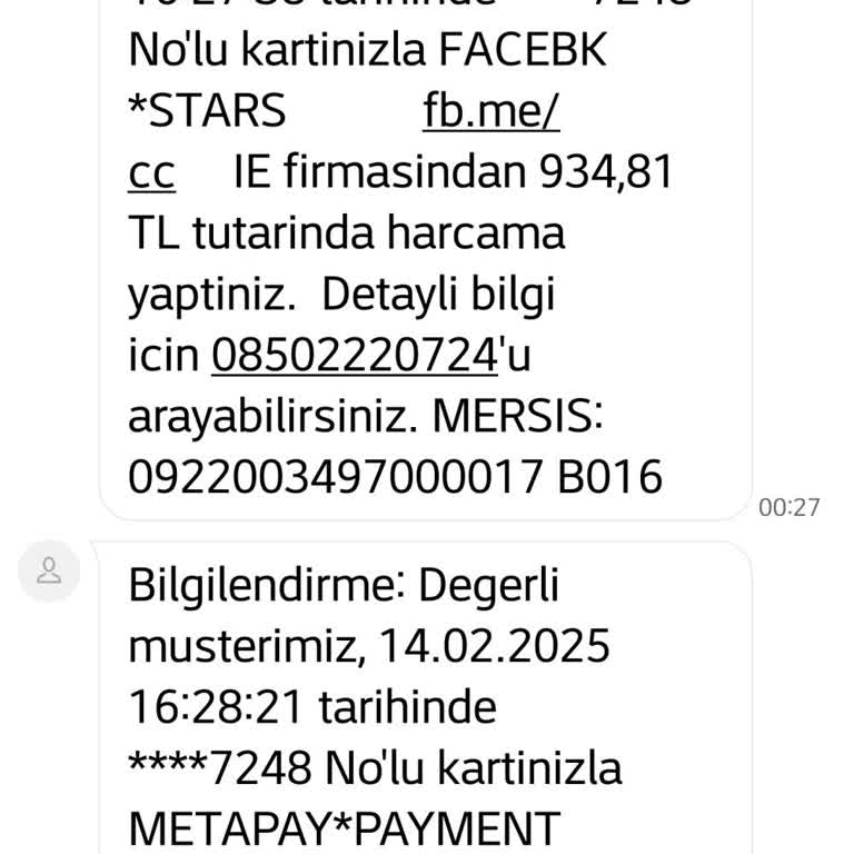 Habersiz Kart Harcamasıyla Şok Oldum