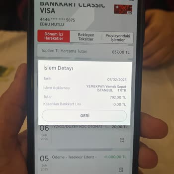 Yemek Sepeti'nden İzinsiz Para Çekimi