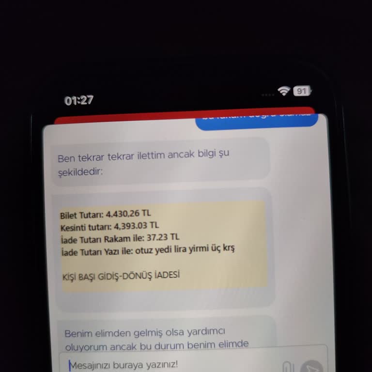 Bilet İptalinde Yetersiz İade Politikası Sorunu