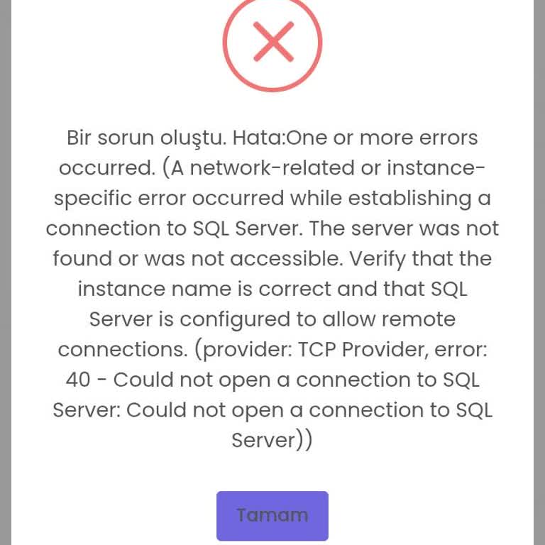 Sınav Başvuru Sürecinde Sürekli Hata
