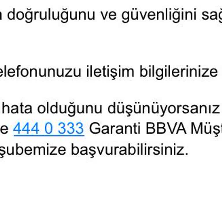 Garanti Bankası'nda Gizemli Bilgi Değişiklikleri