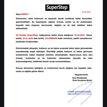 Skechers Ayakkabıda Yırtılma Ve SuperStep'in Garanti Süreci Sorunu