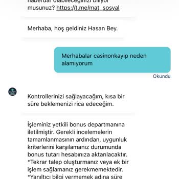Kayıp Bonus Ve Müşteri Hizmetleri Sorunu