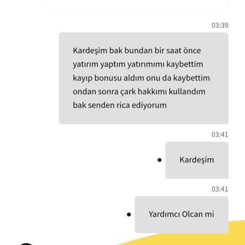 Canlı Destek Ve Bonus Sorunları