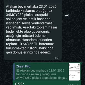 Ziraat Filo'dan Haksız Fatura Şoku