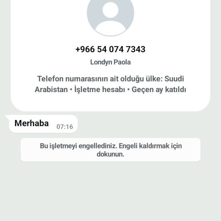 Bilinmeyen Numaradan Gelen Mesajla İlgili Güvenlik Endişesi