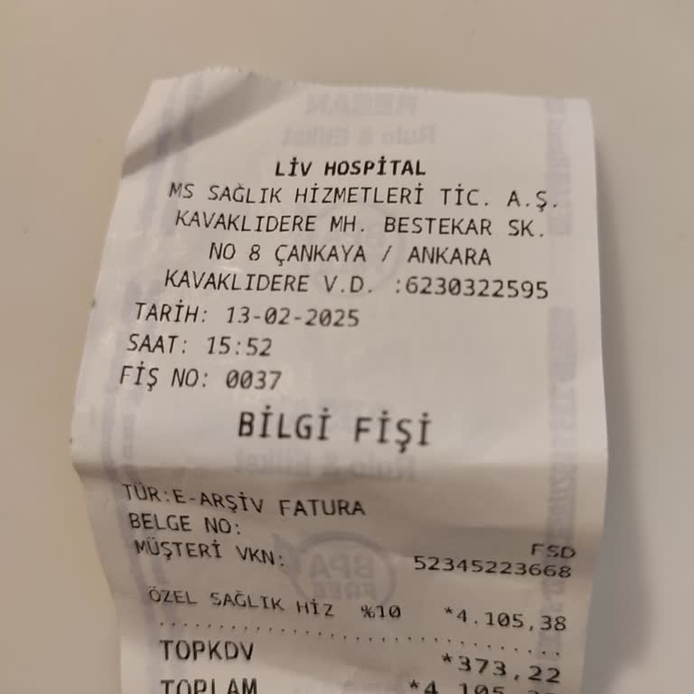 Ankara Liv Hospital'da Beklenmedik Yüksek Ücret Şoku