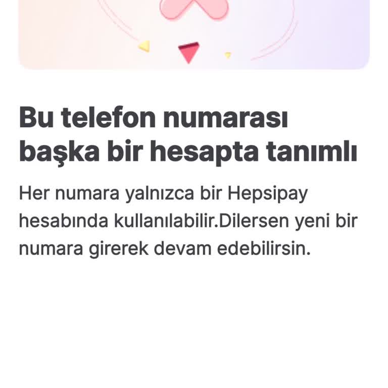 Hepsipay Hesabında Numara Sorunu