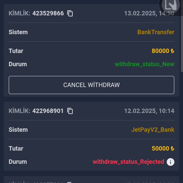 Kazancımın Ödenmemesi Ve Çekim İşlemi Sorunu
