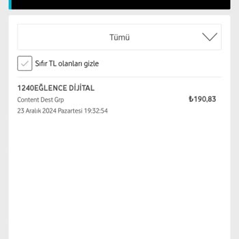 Vodafone'dan Dijital Eğlence Ücretlendirmesi Mağduriyeti