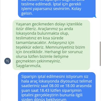 Taze Çiçek'ten Teslim Edilmeyen Sipariş Ve İade Sorunu