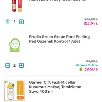 Watsons Uygulamasında Sepet Ve Ürün Sayfası Fiyat Tutarsızlığı