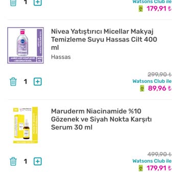 Watsons Uygulamasında Sepet Ve Ürün Sayfası Fiyat Tutarsızlığı