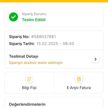 Eksik Ürün Teslimatı Ve İletişimsizlik Sorunu