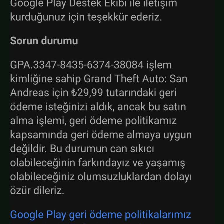 Yanlışlıkla Satın Alınan Uygulama İçin İade Talebi