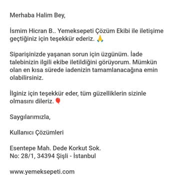 Eksik Ürün İadesi Sorunu