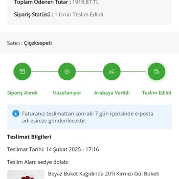 Yanlış Teslimat Ve Yetersiz Müşteri Hizmetleri