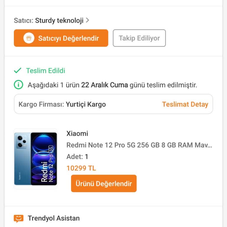 Trendyol IMEI Numarası Kayıt Dışı Cihaz Satıldı!