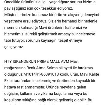 Mavi Pantolonun Renk Atması Sorunu