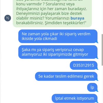 Sipariş İptalinde Zorluk Ve Müşteri Hizmetleri Sorunu
