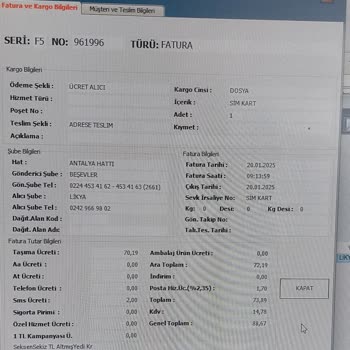 Sim Kart Ücreti Sürprizi