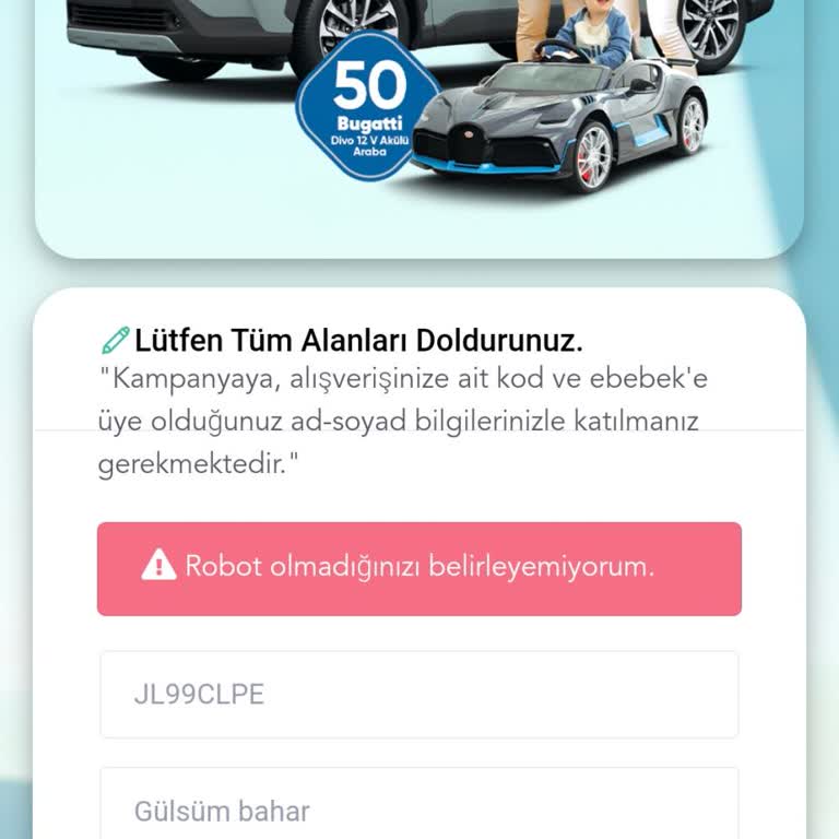 Çekilişe Katılamama Sorunu