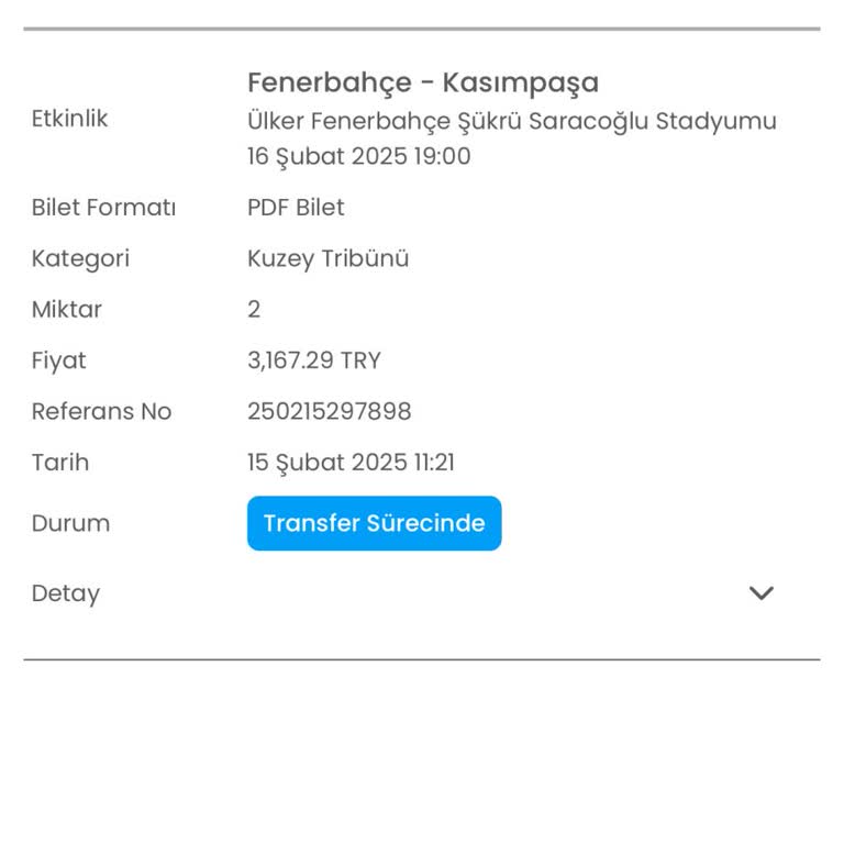 Maç Biletlerinin Teslim Edilmemesi Ve Yanıltıcı Bilgiler