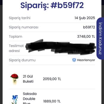 Hızlı Çiçek Teslimatında Büyük Gecikme Ve İletişim Sorunu