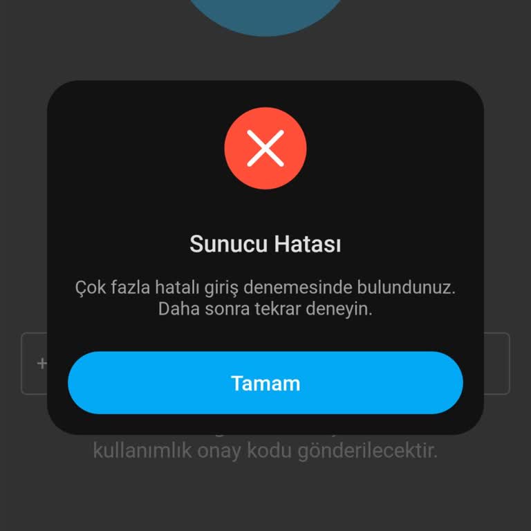BİP Uygulamasında Giriş Sorunu