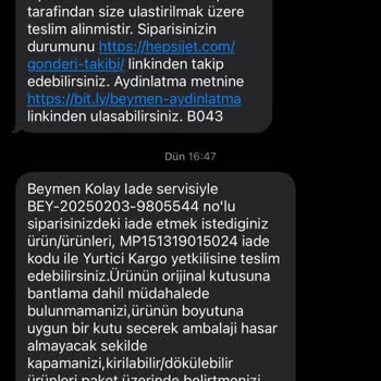 Beymen'den Alışverişte Yaşanan Teslimat Ve İade Sorunları