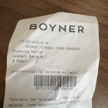 Boyner'de Parfüm Alışverişinde Hayal Kırıklığı