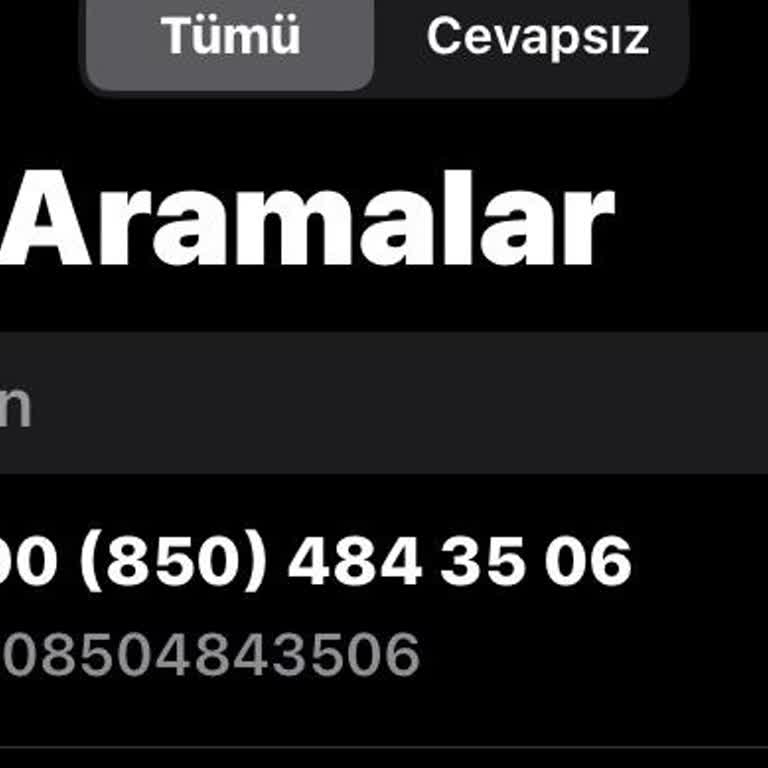 Bilinmeyen Numaradan Rahatsız Edici Arama