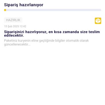 Siparişim Hazırlanamıyor, İletişim Kurulamıyor