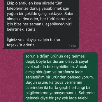 Emnora Markasında İade Sürecinde Yaşanan Sorunlar Ve Gecikmeler