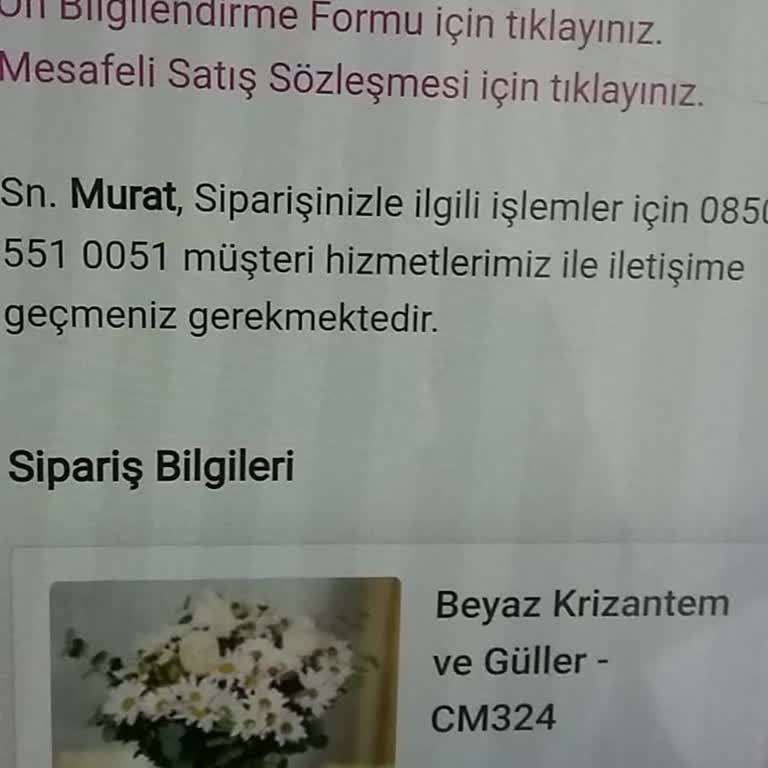 Aynı Gün Teslim Edilmeyen Sipariş Ve İletişim Sorunu