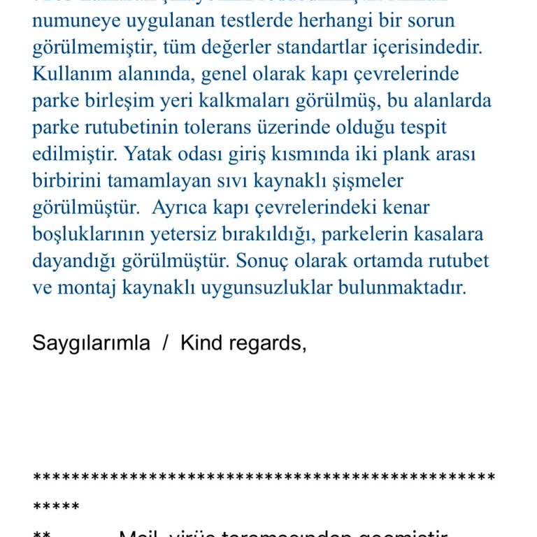 Bauhaus'tan Alınan Parkelerde Kalite Sorunu