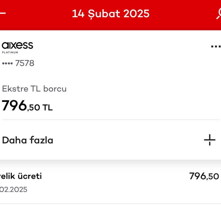 Axess Kartıma Yansıtılan Üyelik Ücretinin İadesini Talep Ediyorum