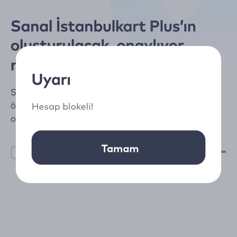 Bloke Edilen Kartlarım İçin Acil Çözüm Talebi