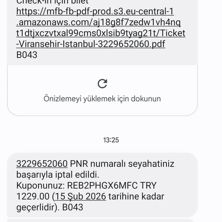 Bilet İptali Sonrası Bilgilendirme Eksikliği Ve İade Sorunu