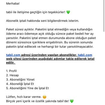 Üyelik İptali Ve Müşteri Hizmetleri Sorunu